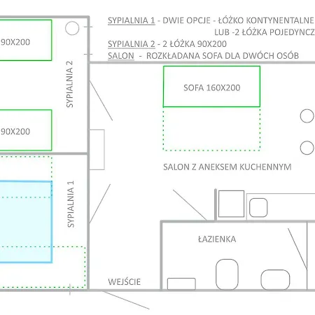 House - Two Bedroom 公寓 *